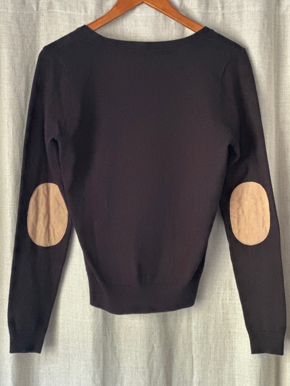 Black Cardigan With Super Cute Elbow Patches.
